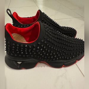 Christian Louboutin Men's Spike Sock Sneakers Size 43 (US 10) Spiked